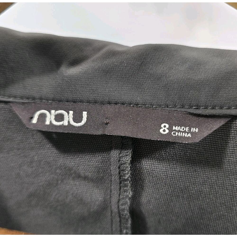 Nau Dress Womens 8 M Gray Windbreaker Zip Long Sleeve Tech Nique Assymetric - Picture 3 of 13